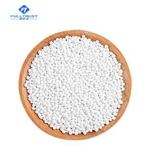 Shock resistant, highly transparent white PC particles, food grade